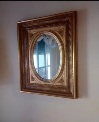 Espejo de Pared Dorado