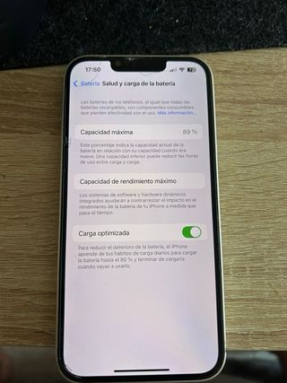 iPhone 13 128GB Blanco - 89% Batería
