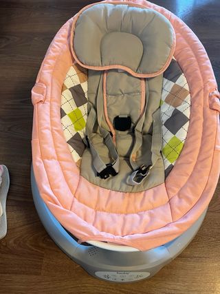 Hamaca bebé rosa