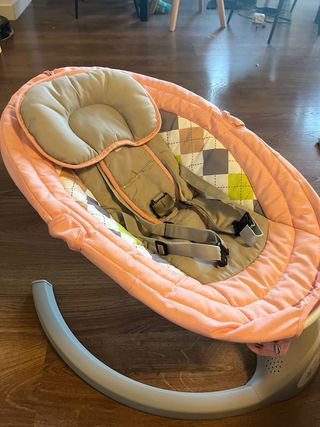 Hamaca bebé rosa