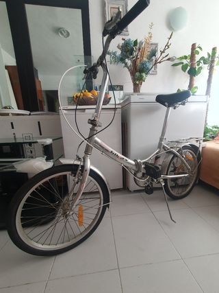 Bicicleta Plegable Plata
