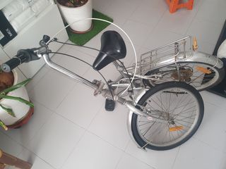 Bicicleta Plegable Plata
