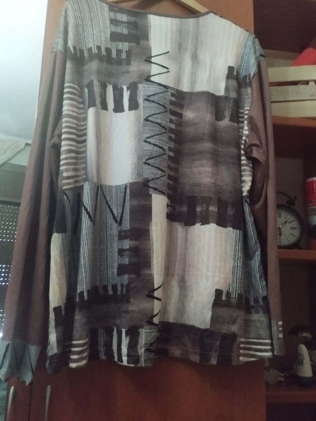 Camisa estampada mujer