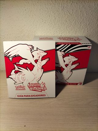 Lote Pokémon + Caja de ETB de Llama Blanca