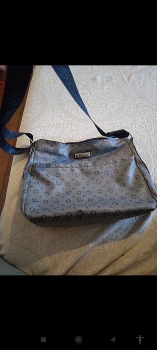 Borsa donna capiente grigia