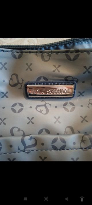 Borsa donna capiente grigia