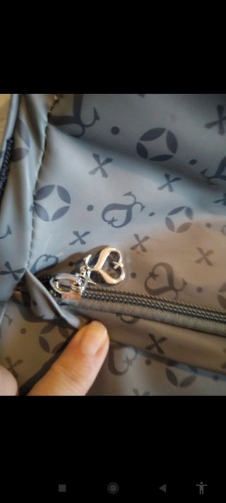 Borsa donna capiente grigia