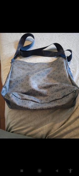 Borsa donna capiente grigia