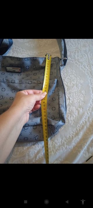 Borsa donna capiente grigia