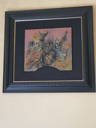 Cuadro abstracto texturizado