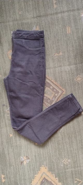2 Pantalones H&M Talla 38 Verde y Gris