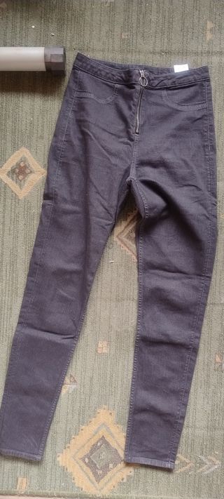 2 Pantalones H&M Talla 38 Verde y Gris
