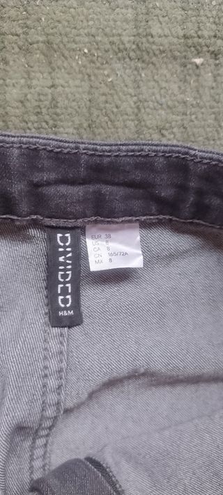 2 Pantalones H&M Talla 38 Verde y Gris