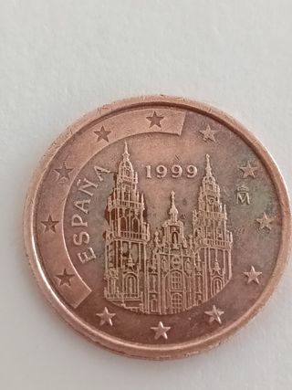 Moneda 2 céntimos España 1999 Catedral