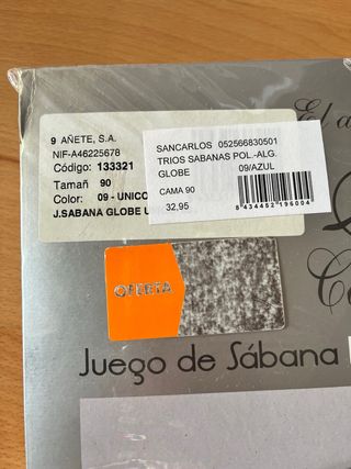 Juego de sábanas Cañete infantil