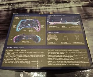 Mando PS4/Switch/PC Transparente LED