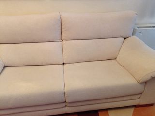 Conjunto sofá y 2 sillones beige