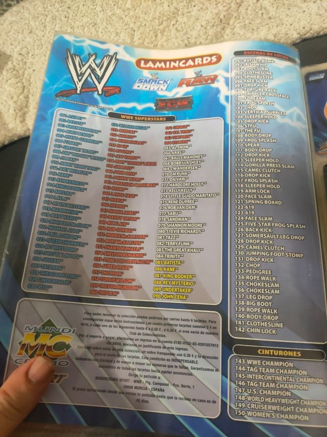 Laminacards WWE