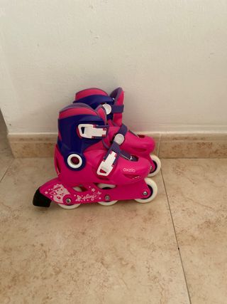 Patines Oxelo Talla 26/28 Rosa y Azul