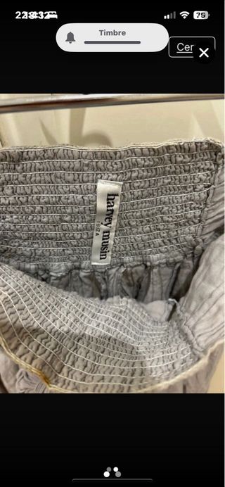 Pantalón Harvey Musin Ibiza Talla Única Gris