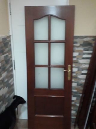 Tres Puertas Madera Maciza Cristales Biselados