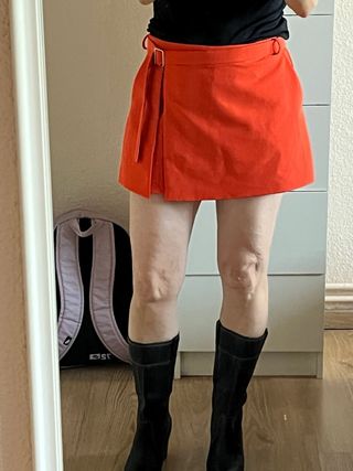 Falda pantalón Pull&Bear naranja Talla M