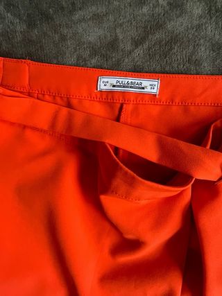 Falda pantalón Pull&Bear naranja Talla M