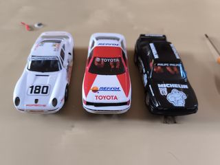Lote Scalextric: Pistas y 3 Coches