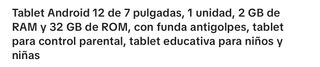 Tablet nueva para Niños 