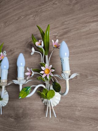 Apliques de pared flores