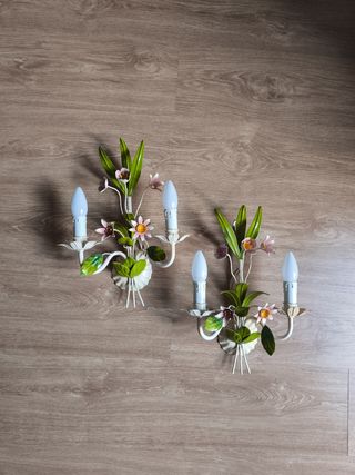 Apliques de pared flores