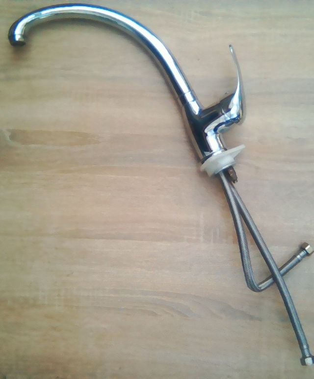 Grifo Monomando Cocina Plata