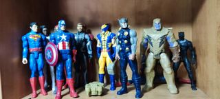 Lote Muñecos Marvel: Capitán América, Thor, etc.