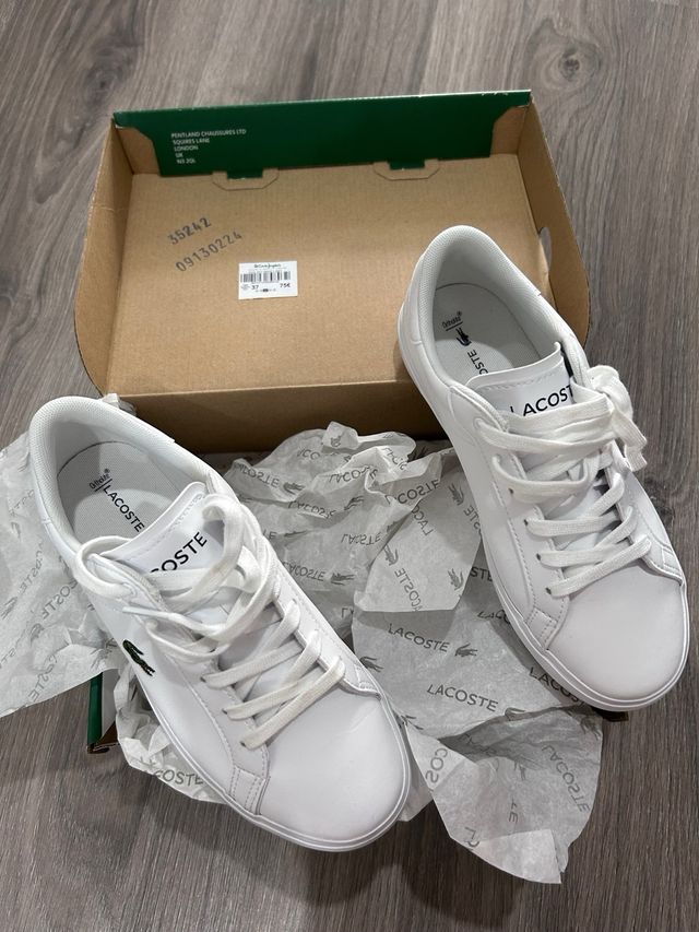 Zapatillas Lacoste Talla 37 Blancas