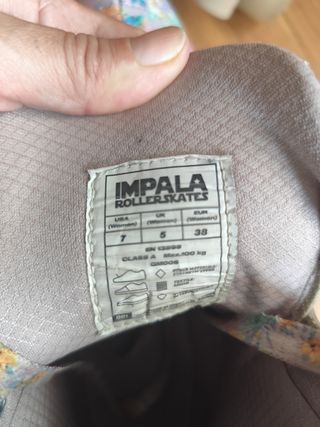 Patines Impala Flores Talla 38