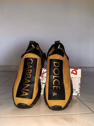 Dolce & Gabbana Scarpe Uomo Oro/Nero Tg. 43