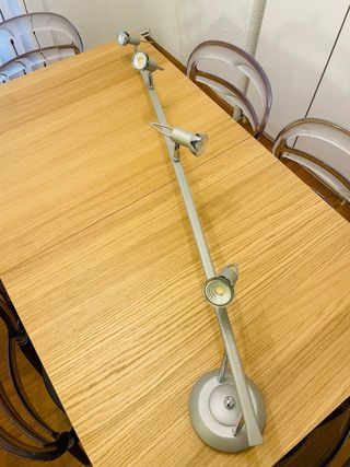 Lámpara de techo LED plateada