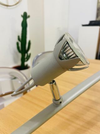 Lámpara de techo LED plateada