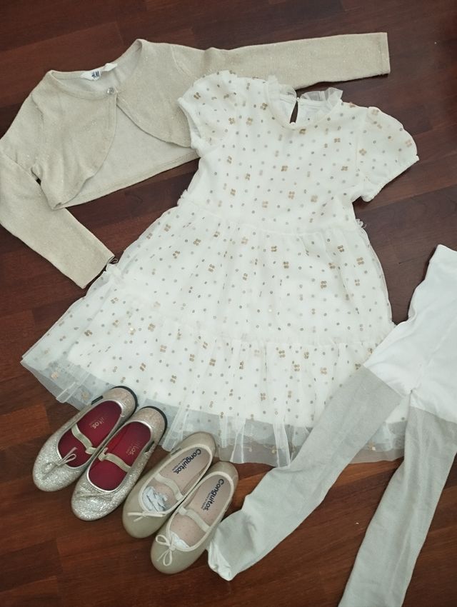 Conjunto vestido fiesta niña