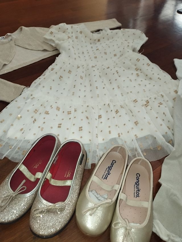 Conjunto vestido fiesta niña