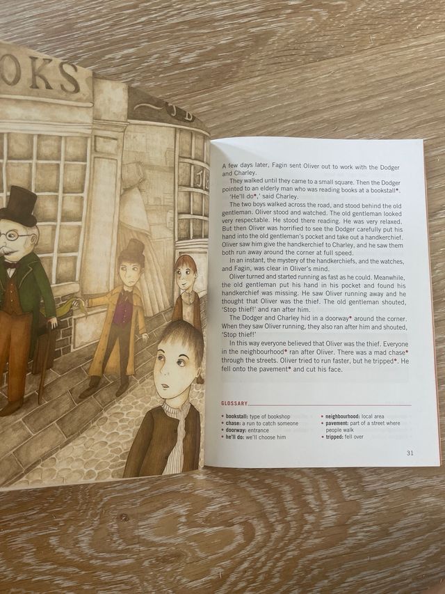 libro Oliver Twist de Charles Dickens y CD