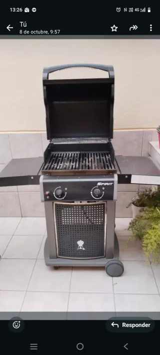 Barbecue Weber Spirit nero e grigio