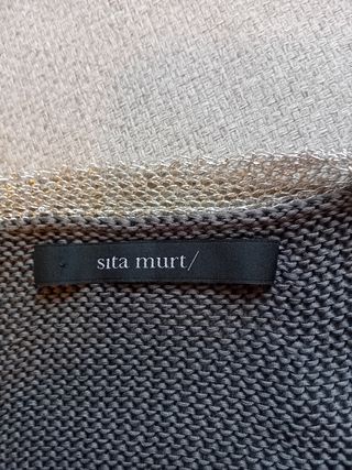 Blusa/Jersey Gris Cuello Alto Talla Única
