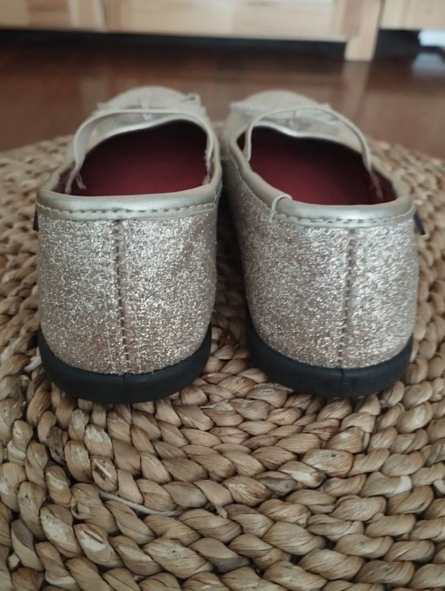 Bailarinas Conguitos Doradas Talla 26 y talla 27