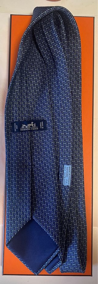 Corbata Hermes Azul