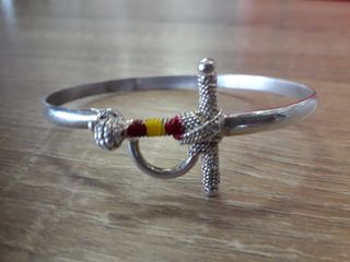 Pulsera Plata Diseño Cabezada Ecuestre