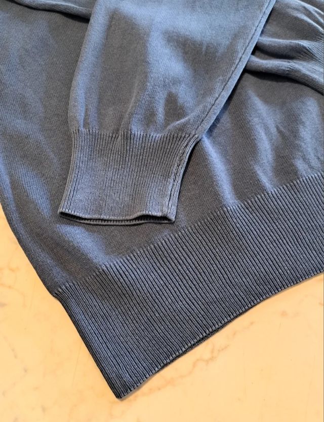 Maglioncino scollo V uomo blu (Taglia M)