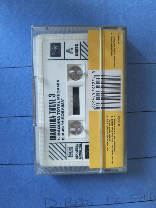 Lote 3 Cassettes Maquina Total