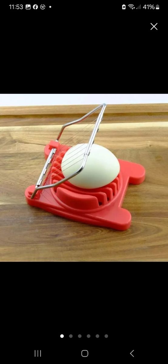 Cortador de Huevos Rojo