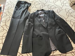 Traje Zara Negro Rayas